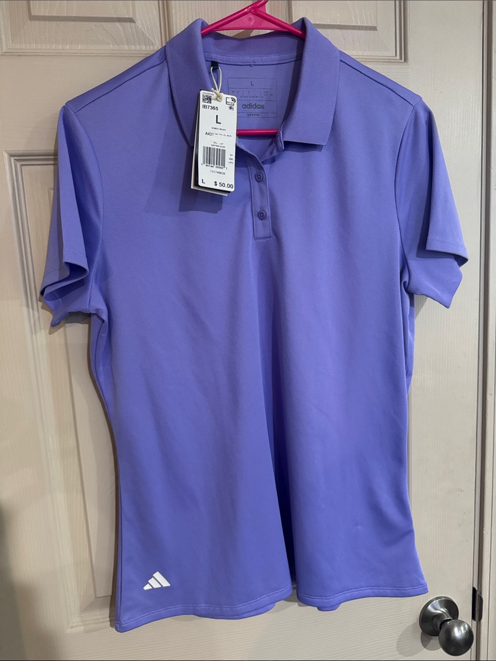 adidas Women's Lavender Performance Polo